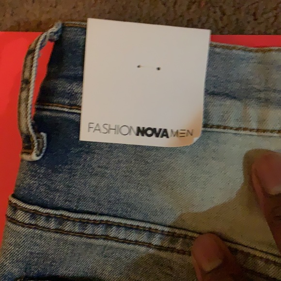 Blue ripped jeans Fashion Nova Men - Picture 3 of 4